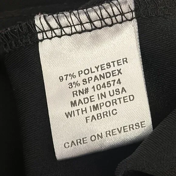 The Vanity Room Black Women's V-Neck Dress with Ruffled Sleeves Small - Picture 9 of 10